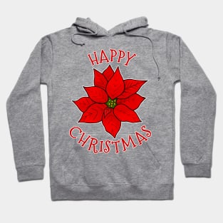 Christmas Flower Poinsettia Xmas 2022 Hoodie